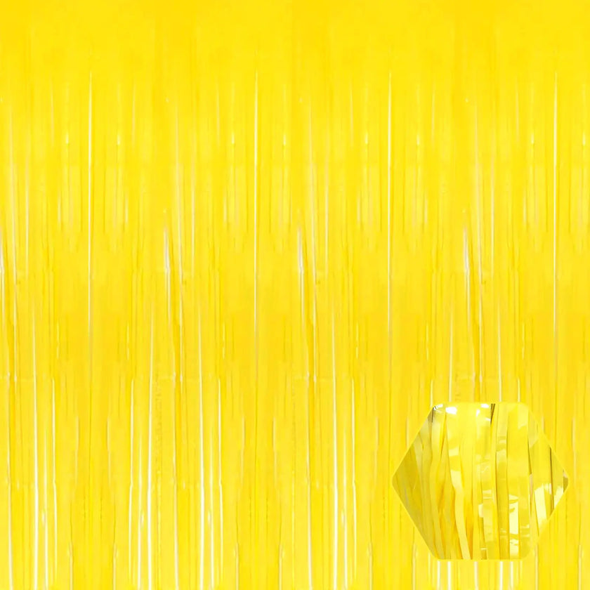 Golden Glamour Fringe Backdrop Set - 3 Pack