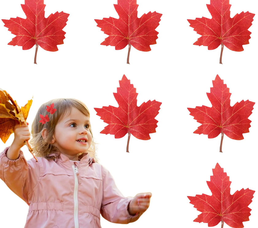 Thanksgiving Maple Alligator Clips