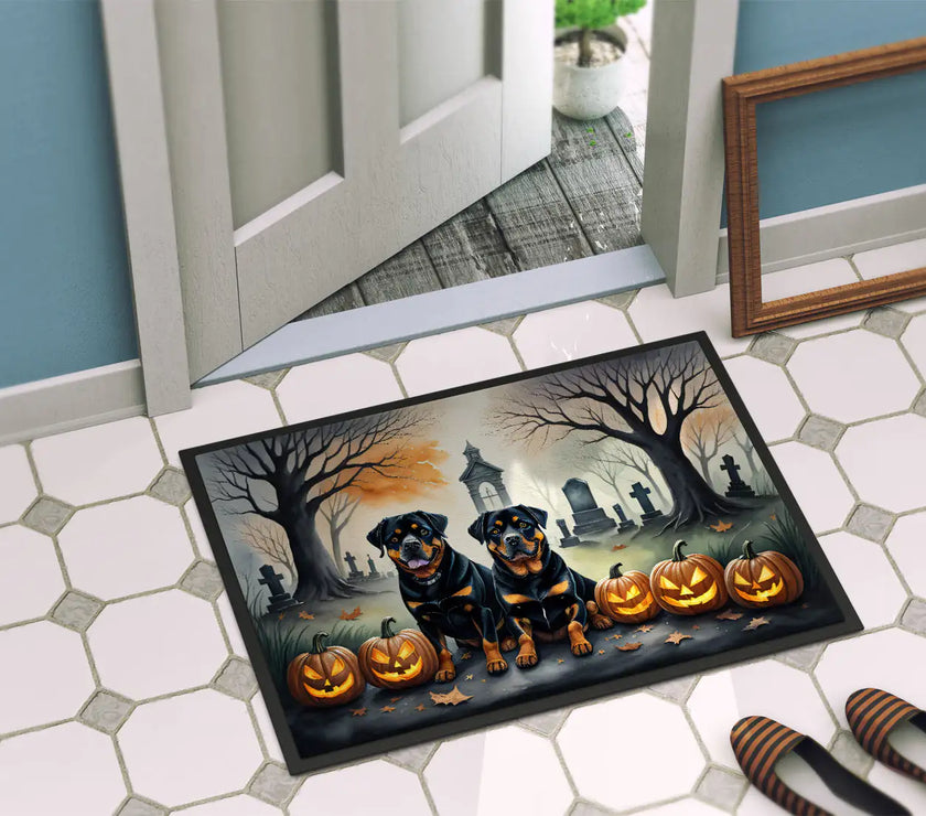 Rottweiler Haunted Entry Mat