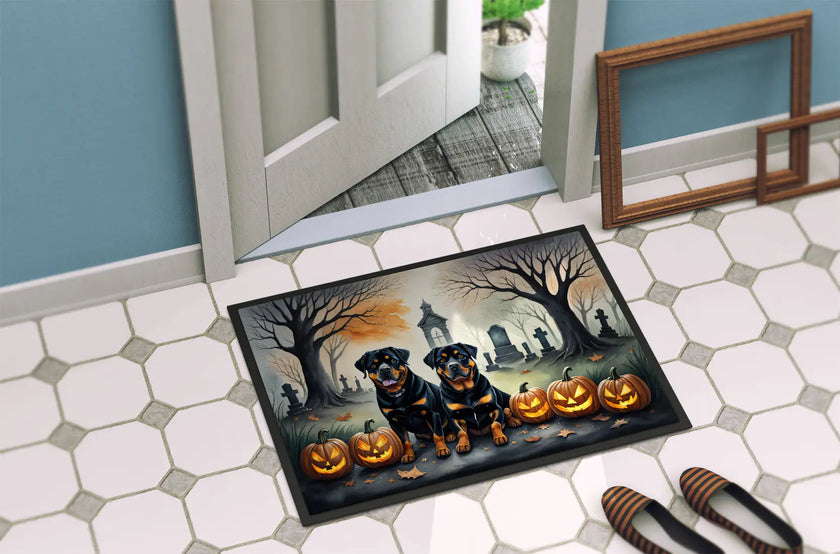 Rottweiler Haunted Entry Mat