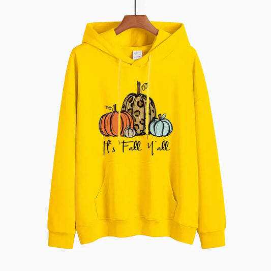 Chic Pumpkin Print Sweater for Women