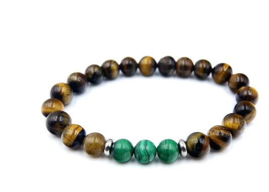 Chic Malachite Tiger Eye Bracelet