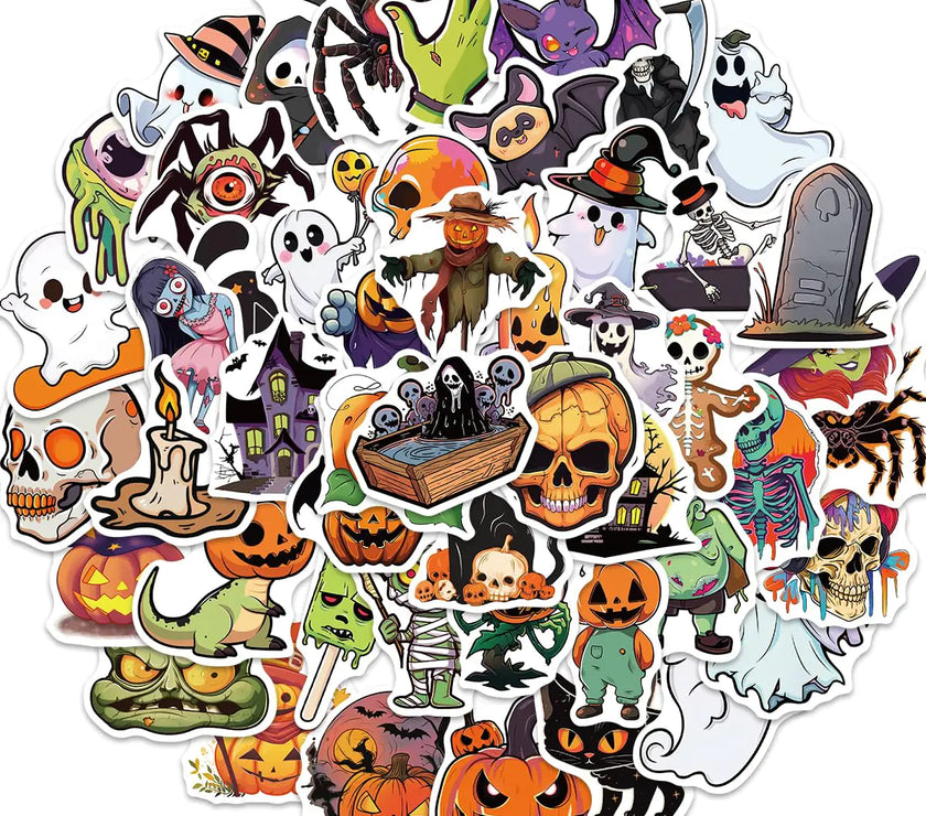 50PCS Unique Halloween Party Stickers