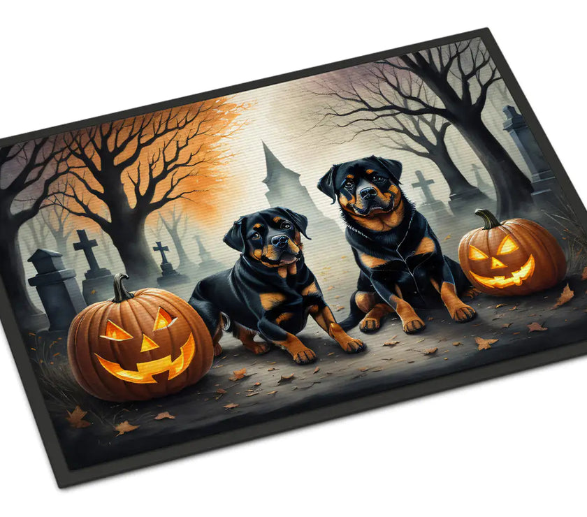 Rottweiler Haunted Entry Mat