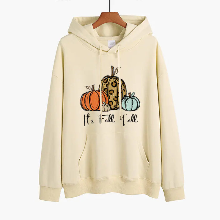Chic Pumpkin Print Sweater for Women