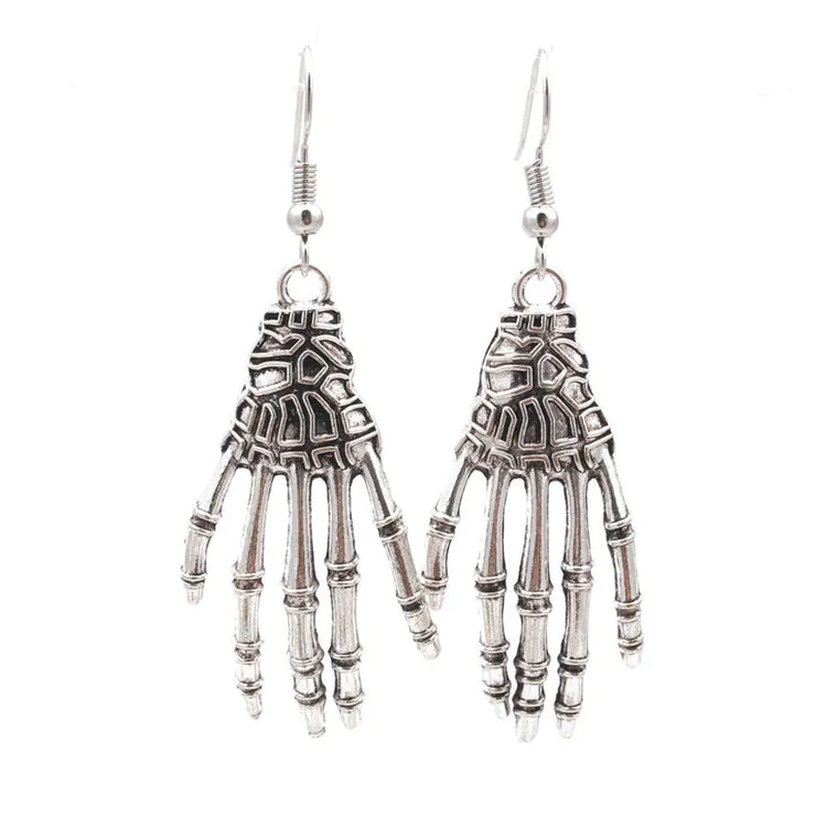 Spooky Spider & Skull Earrings