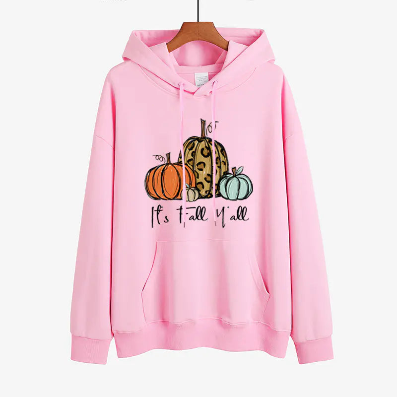 Chic Pumpkin Print Sweater for Women