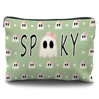 Spooky Pink Bow Makeup Pouch