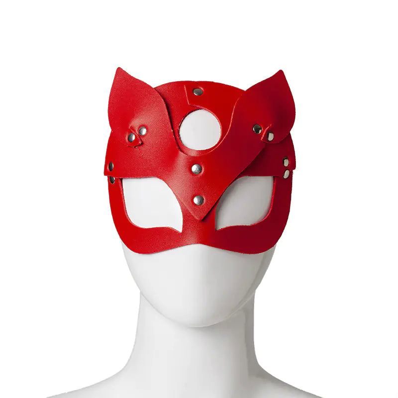 Glam Fox Leather Halloween Mask
