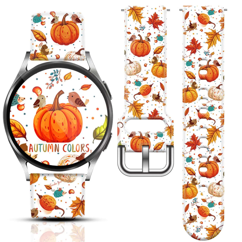 Festive Fall 20mm Watch Strap for Samsung