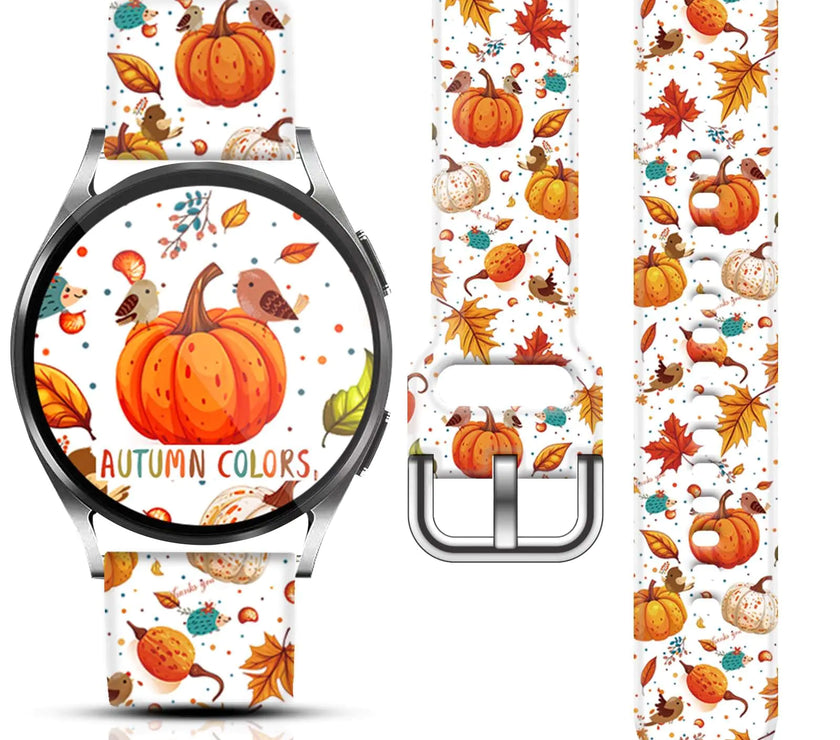 Festive Fall 20mm Watch Strap for Samsung