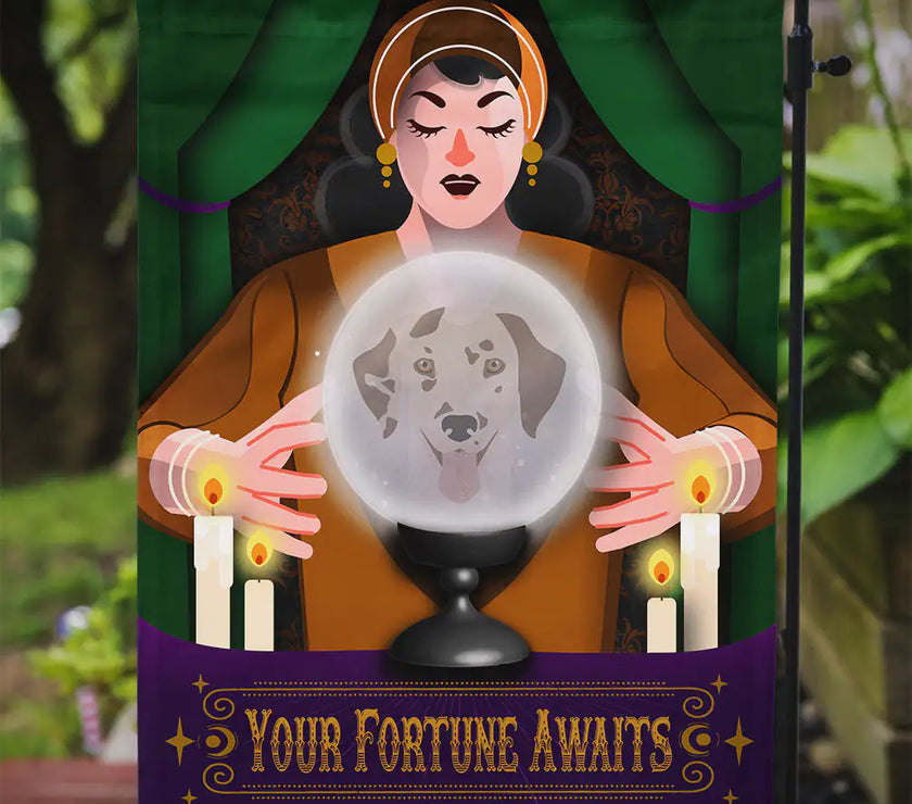 Spooky Dalmatian Yard Flag