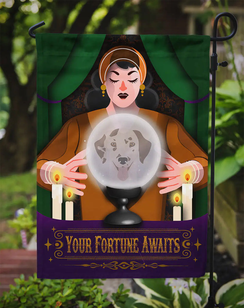 Spooky Dalmatian Yard Flag