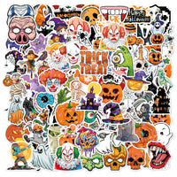 100pcs Glitter Halloween Decal Set - Waterproof & Stick Anywhere