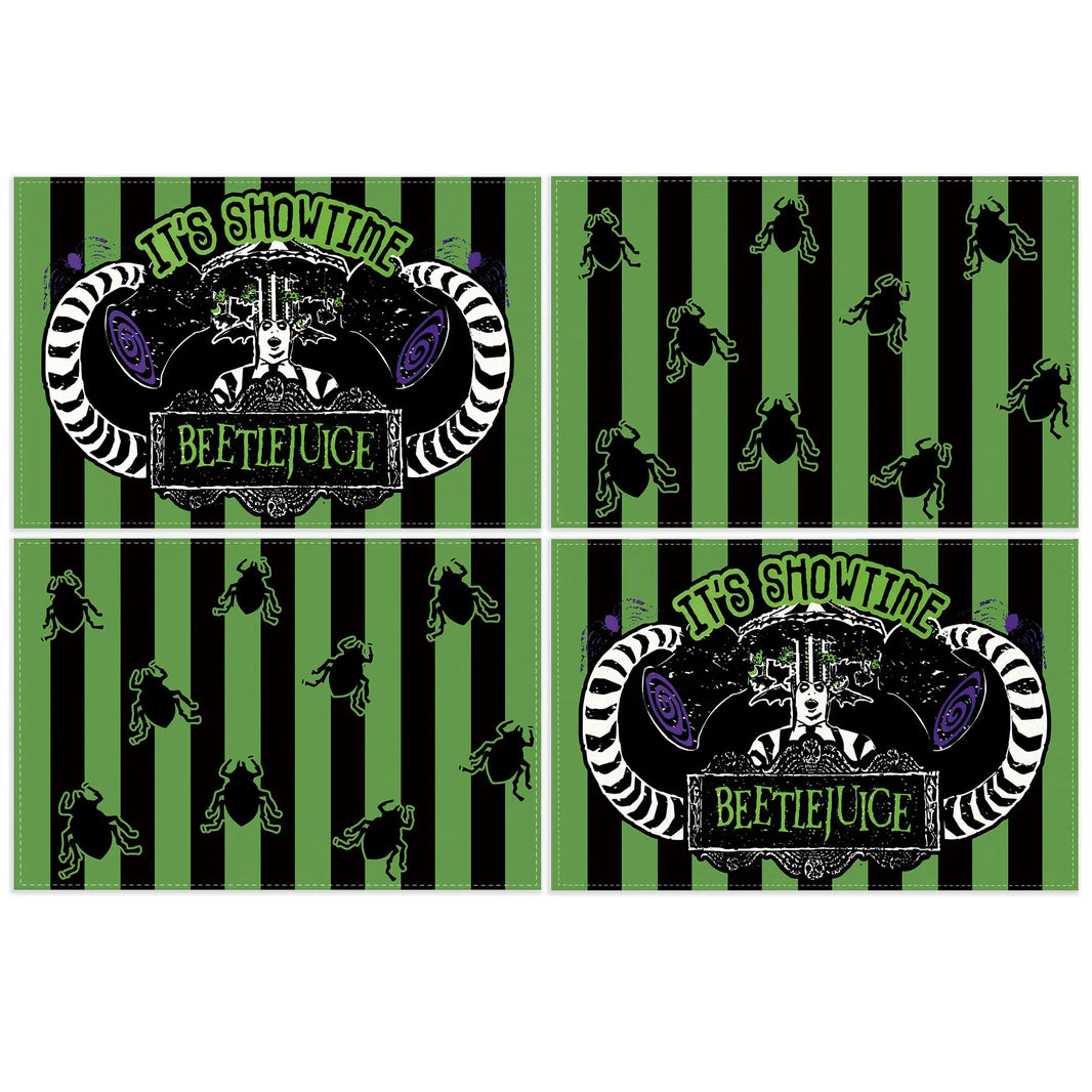 Halloween Decorations Halloween Placemats Set of 4 October 31 Table Mats Horror Classic Movie Decor Halloween Decorations for Home Party