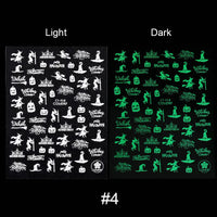 Glowing Ghostly Nail Art