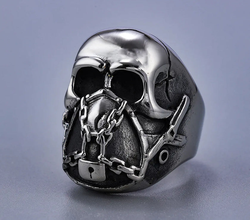 Skull Emblem Unisex Fashion Ring