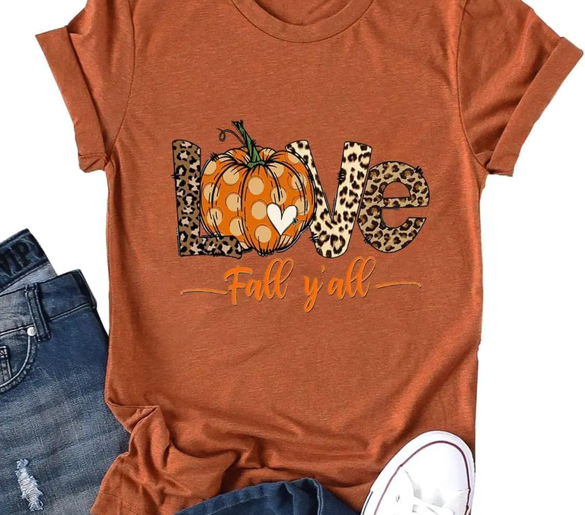 Autumn Vibes Women's Pumpkin Tee