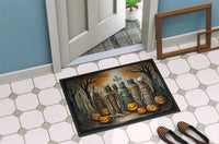 Ghoulish Greetings Halloween Mat
