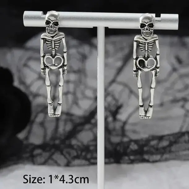 Spooky Skull Studs