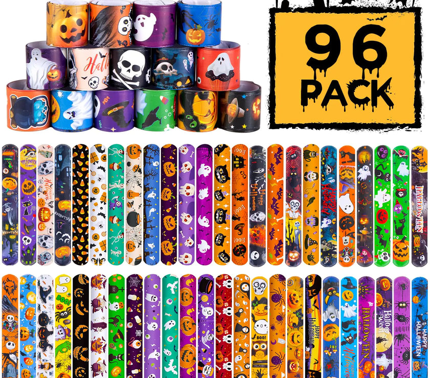 Halloween Bash Slap Bracelets 96-Pack