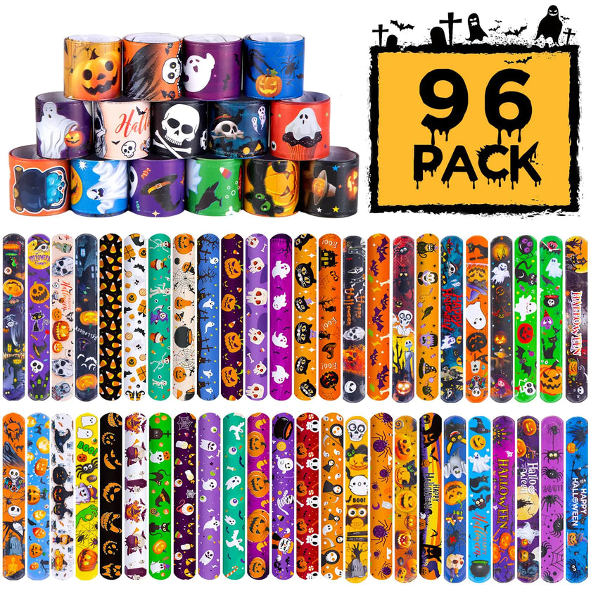Halloween Bash Slap Bracelets 96-Pack