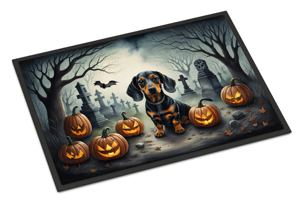 Dachshund Halloween Welcome Mat