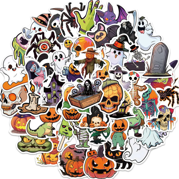 50PCS Unique Halloween Party Stickers