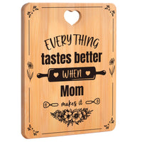 Mom's Love Engraved Bamboo Board