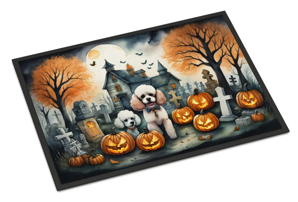 Poodle Jack-o'-Lantern Mat