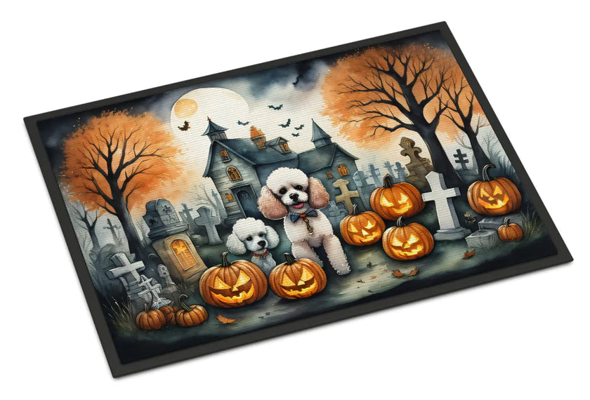 Poodle Jack-o'-Lantern Mat