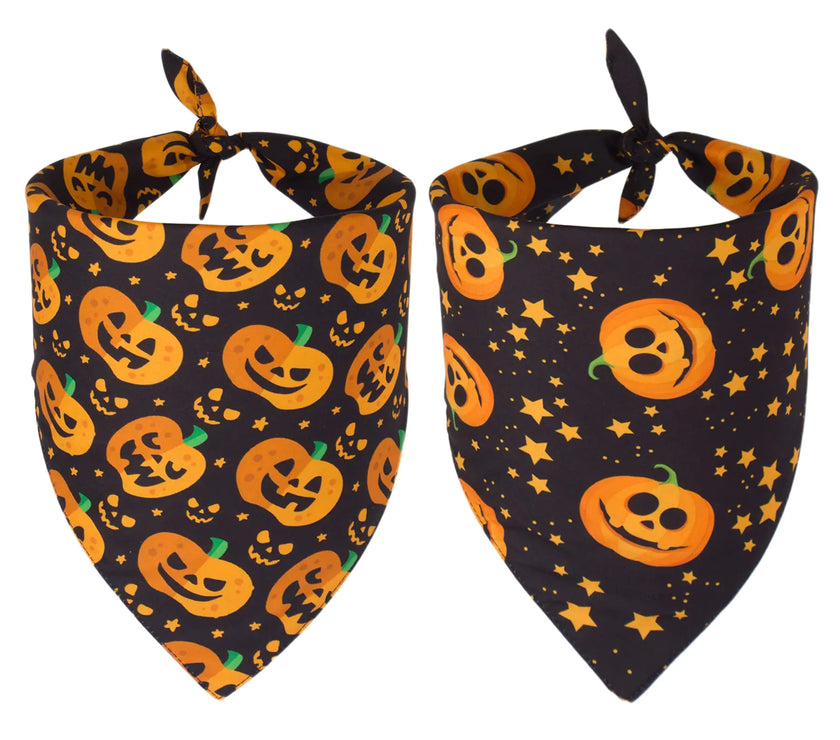 Pumpkin Pooch Bandanas 2-Pack