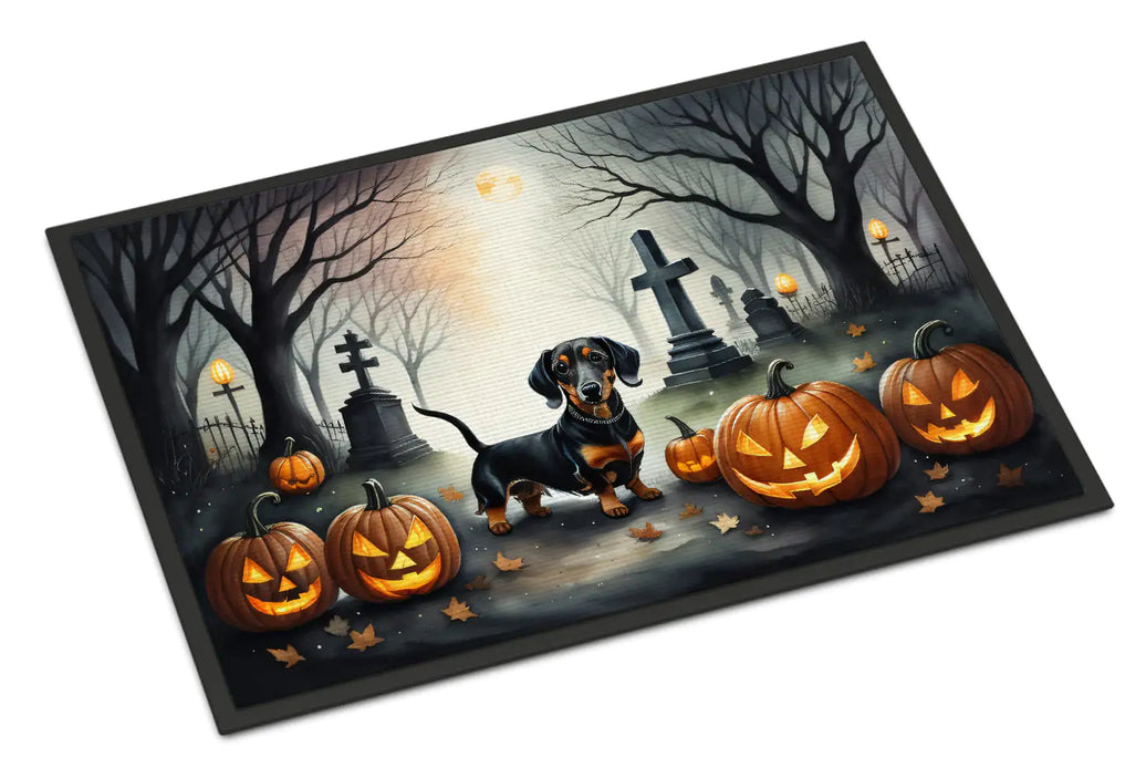 Dachshund Halloween Welcome Mat