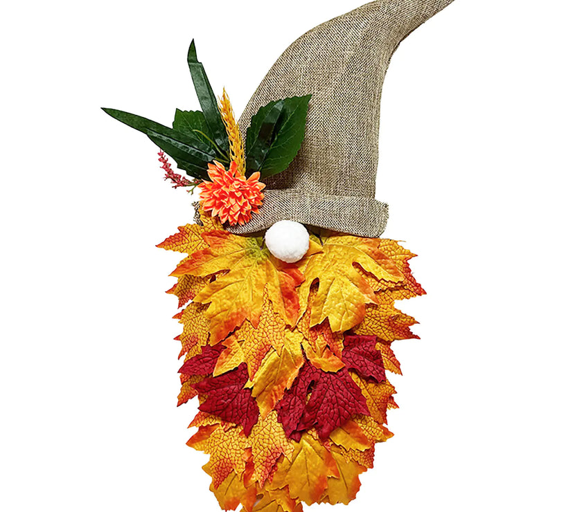 Maple Gnome Fall Festivity Wreath
