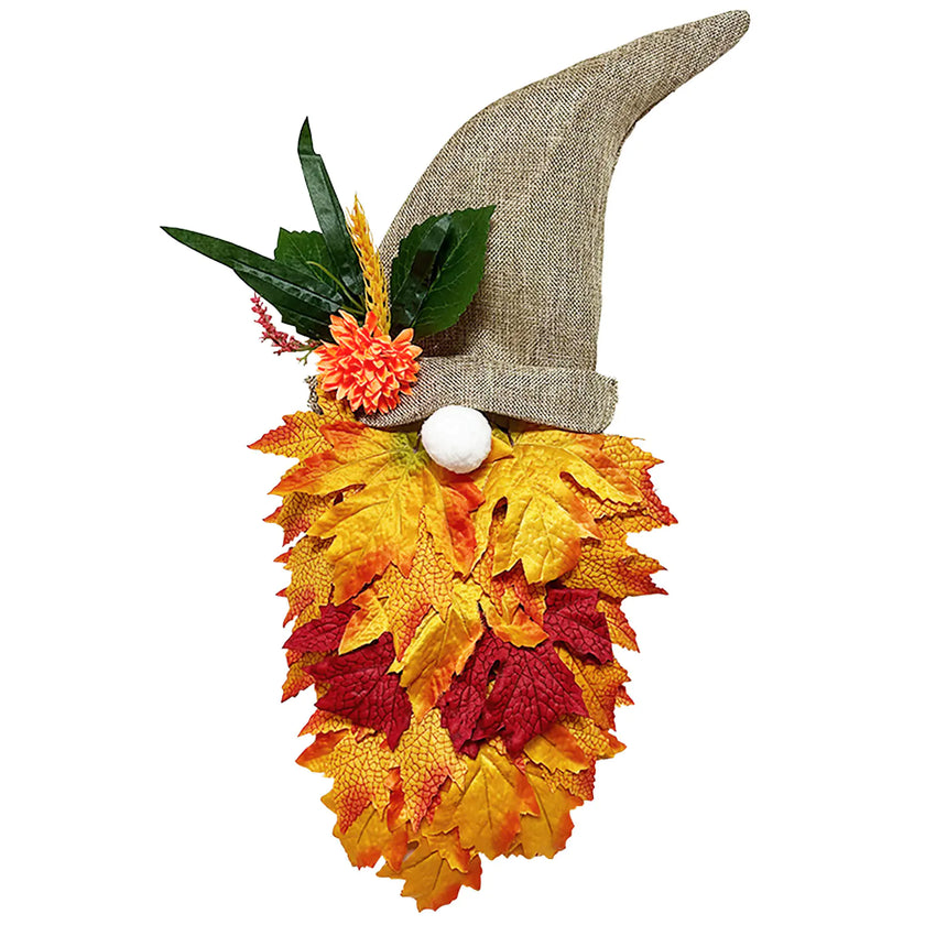 Maple Gnome Fall Festivity Wreath
