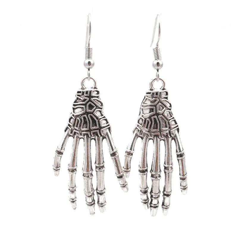 Spooky Spider & Skull Earrings