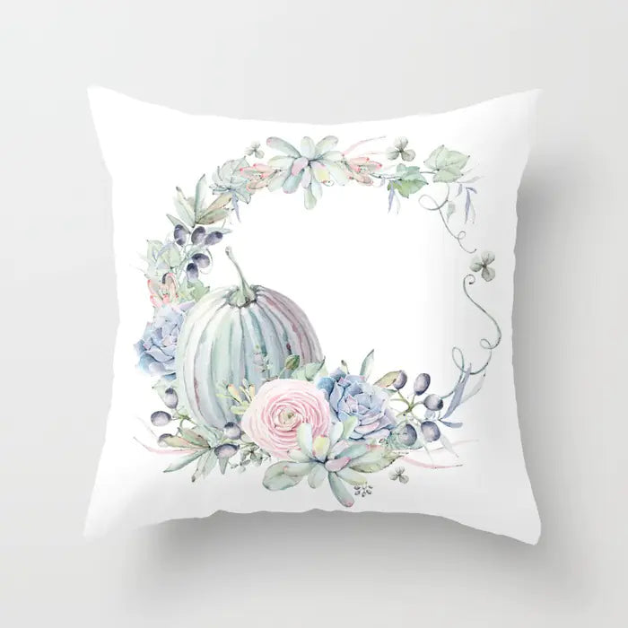 Festive Pumpkin Pillow Cover