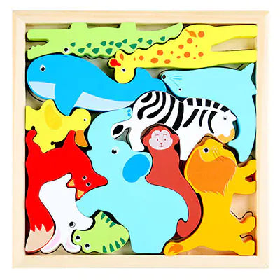 Playful Pals 3D Wood Puzzle