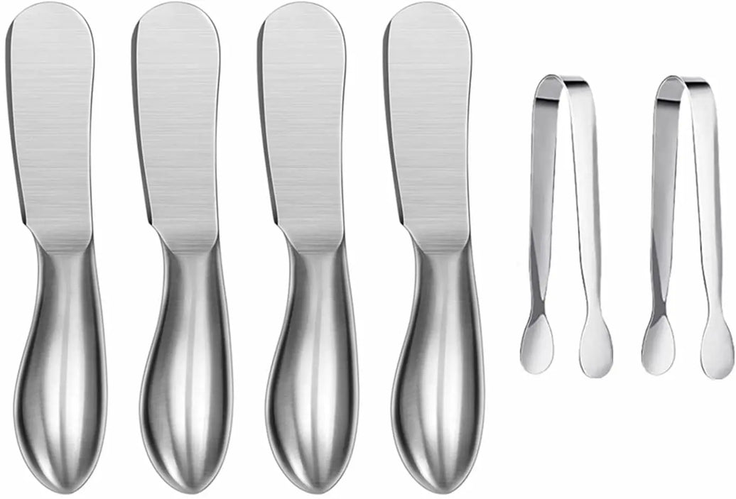 6-Piece Elegant Cheese & Butter Knife Set