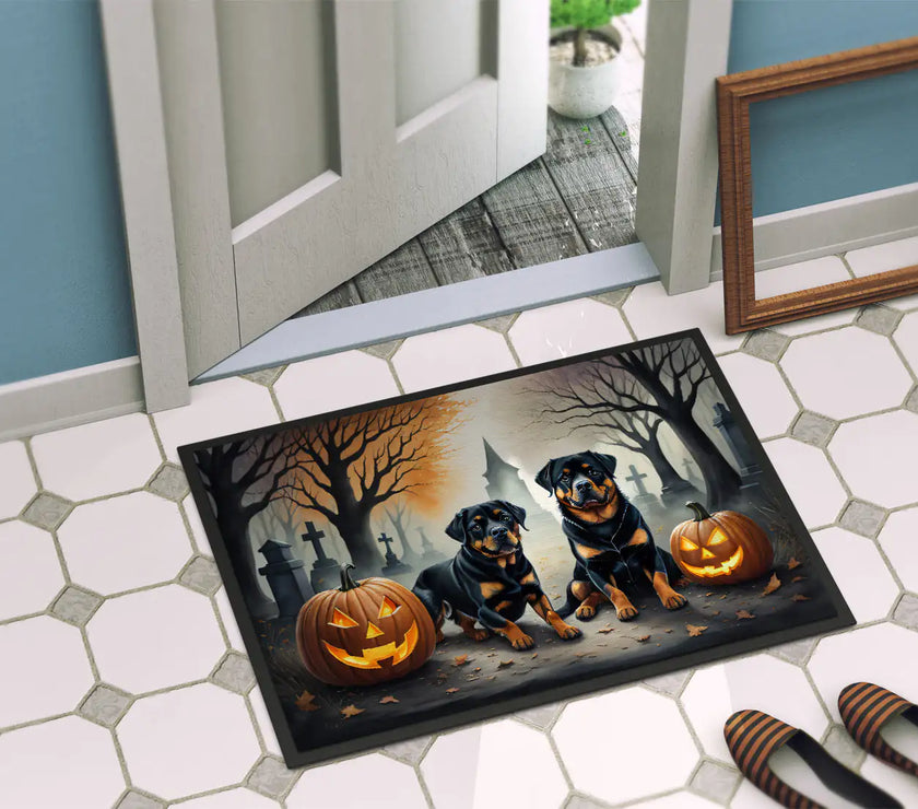 Rottweiler Haunted Entry Mat