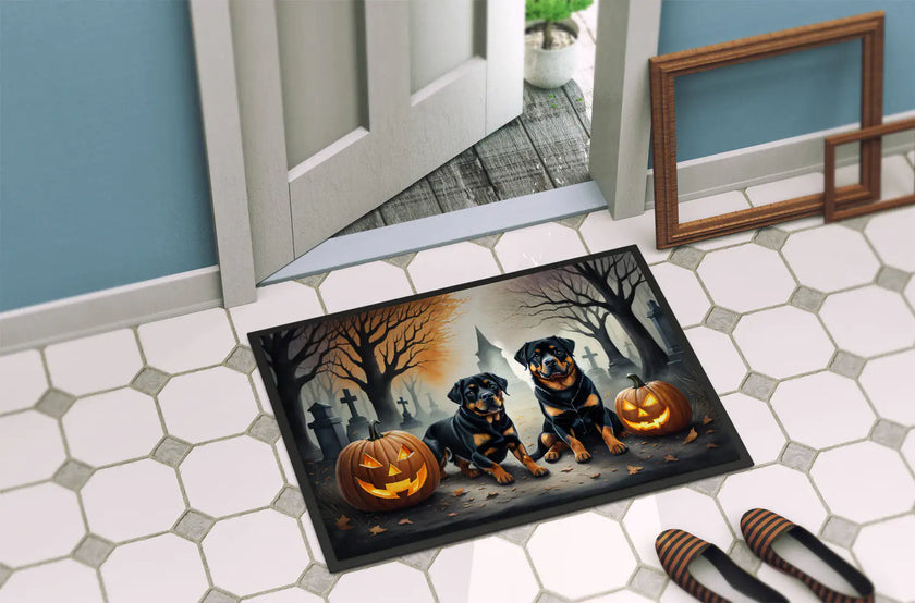 Rottweiler Haunted Entry Mat