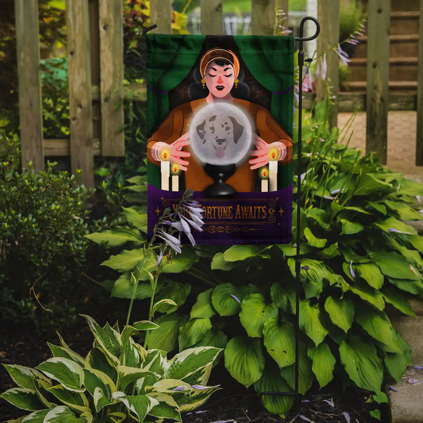 Spooky Dalmatian Yard Flag